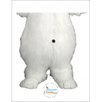 Shaggy Polar Bear Mascot Costume