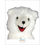 Shaggy Polar Bear Mascot Costume