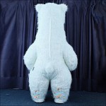 Polar Bear Smile Plush Inflatable Mascot Costume