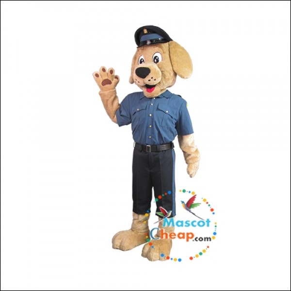 Police Handsome Dog Mascot Costume