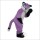 Purple Woolly Wolf Wolves Plush Wolf Cartoon Mascot Costume