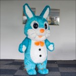 Rabbit Blue Bunny Inflatable Mascot Costume