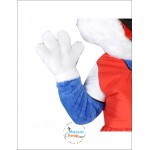 Cute Blue Rabbit Mascot Costume