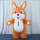 Rabbit Orange Bunny Inflatable Mascot Costume