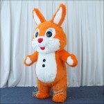 Rabbit Orange Bunny Inflatable Mascot Costume