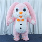 Rabbit Pink Bunny Inflatable Mascot Costume