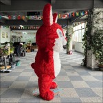 Rabbit Red Bunny Inflatable Mascot Costume