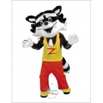 Cute Happy Raccoon Mascot Costume