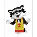 Cute Happy Raccoon Mascot Costume
