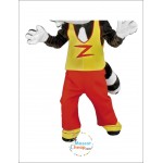 Cute Happy Raccoon Mascot Costume