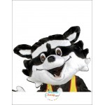 Cute Happy Raccoon Mascot Costume
