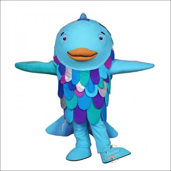 Rainbow Fish Mascot Costume