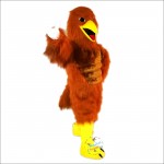 Red Brown Eagle Cartoon Mascot Costume