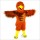 Red Brown Eagle Cartoon Mascot Costume