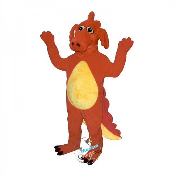 Red Dragon Mascot Costume
