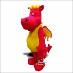 Red Dragon Mascot Costume