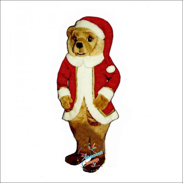 Red St. Bear Claws Mascot Costume