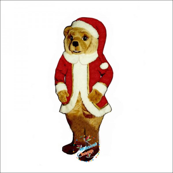 Red St. Bear Claws Mascot Costume
