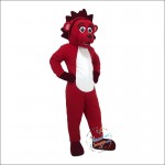 Red lion Cartoon Mascot Costume