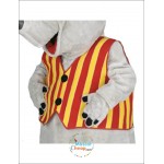 Gray Cute Rhino Mascot Costume