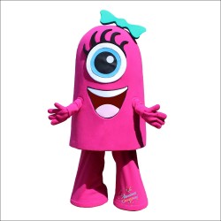 Rock Dental Natalie Mascot Costume