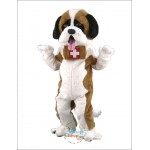 Saint Bernard Dog Mascot Costume head and barrel