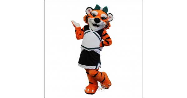 School Female Tiger Mascot Costume