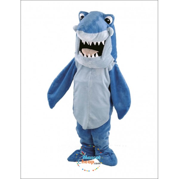 Sharp Teeth Shark Mascot Costume