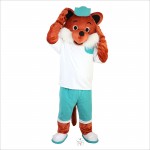 Sport Brown Fox Mascot Costume