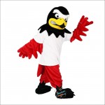 Sport Red Eagle, Bird, Falcon Cartoon Mascot Costume