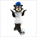 Sports Brown Beaver Castor Cartoon Mascot Costume