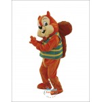 Happy Squirrel Mascot Costume