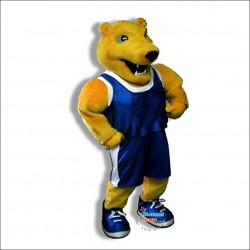Happy College Bear Mascot Costume