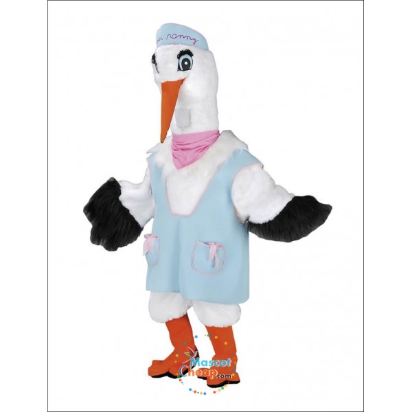 High Quality Stork Mascot Costume