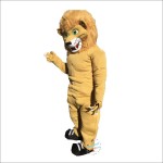 Strong Muscular Lion Mascot Costume