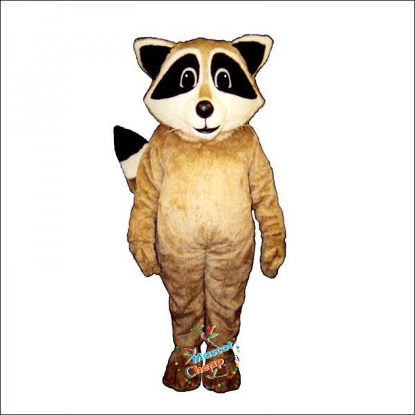 Tan Robbie Raccoon Mascot Costume