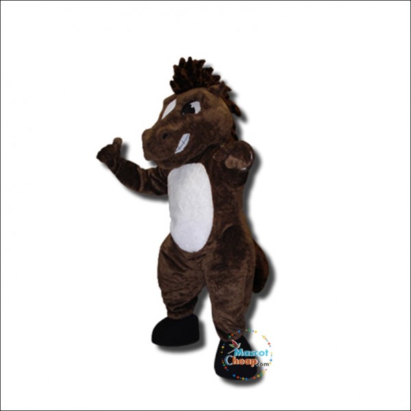 College Angry Mustang Mascot Costume