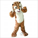 Tiger Wildcat Cartoon Mascot Costume