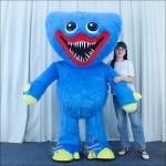 Triangle Monster Blue Inflatable Mascot Costume