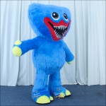 Triangle Monster Blue Inflatable Mascot Costume