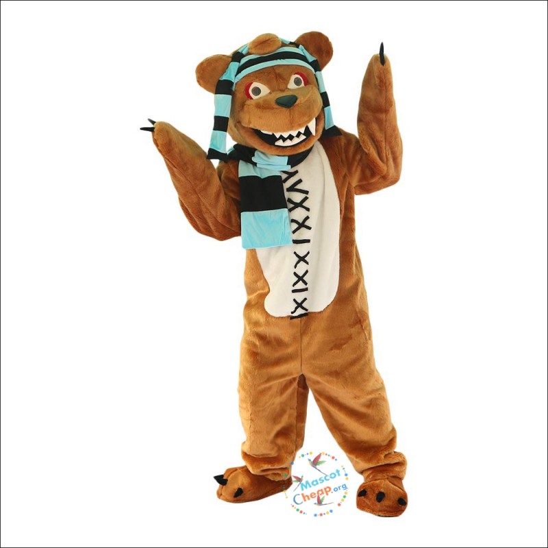 Violent Bear Cartoon Mascot Costume Violent Bear Cartoon Mascot Costume