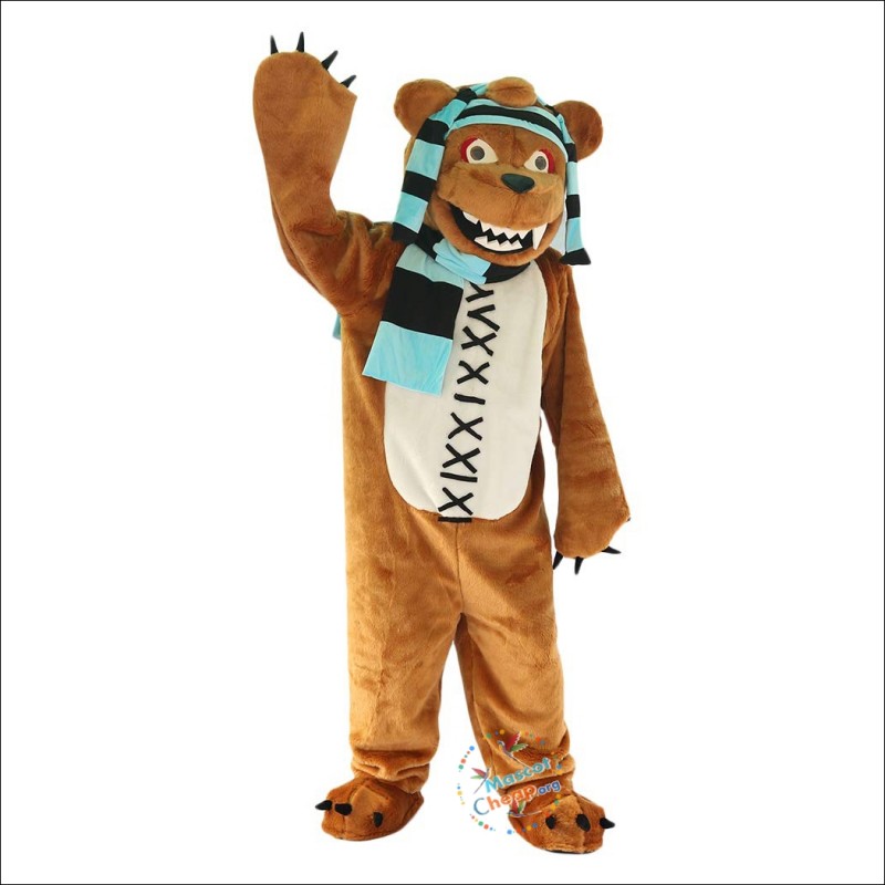 Violent Bear Cartoon Mascot Costume Violent Bear Cartoon Mascot Costume