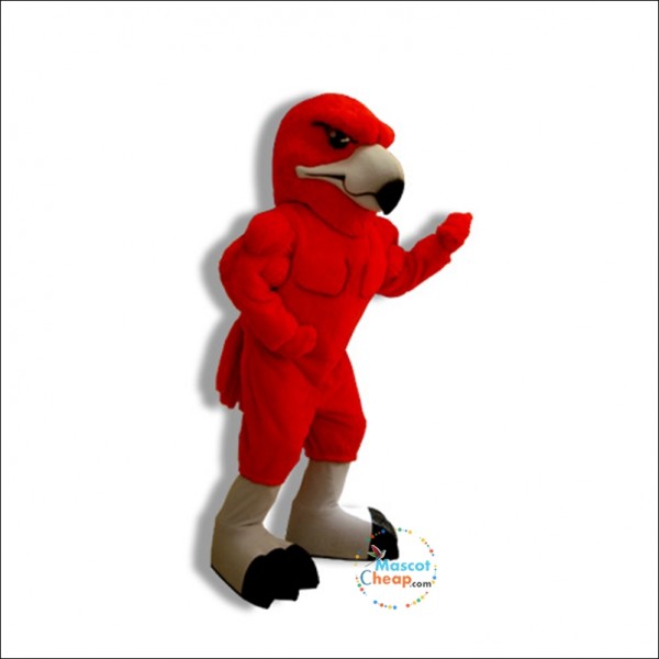 Red College Hawk Mascot Costume
