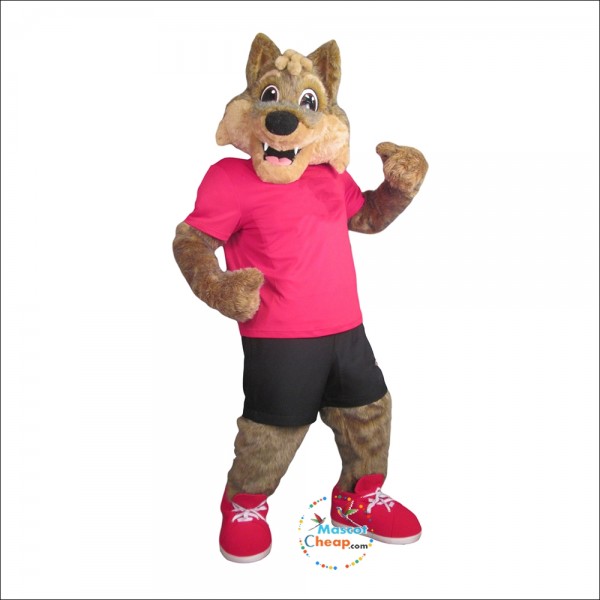 Happy Coyote Mascot Costume