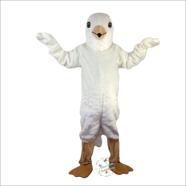 White Bird Eagle Cartoon Mascot Costume