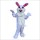 White Easter Bunny Cartoon Mascot Costume