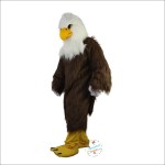 White Head Brown Eagle Mascot Costume