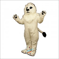 White Lion Mascot Costume