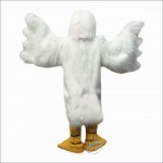 White Pelican Seabird Cartoon Mascot Costume