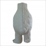 White Polar Bear Cartoon Mascot Costume